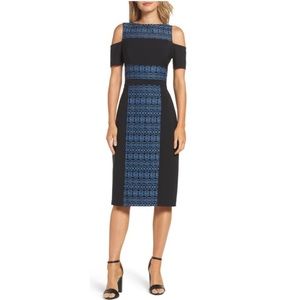 Maggie London Cold Shoulder Fit&Flare Dress
